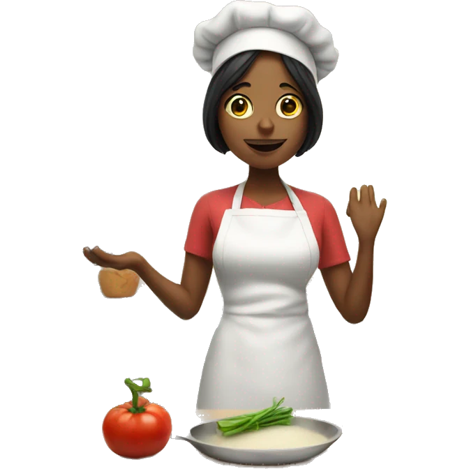 Cooking in kitchen emoji