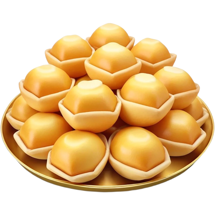 3D rendered authentic Hong Kong egg puffs (港式鸡蛋仔) on a street food tray, traditional hexagonal bubble shape, golden color, hyper-realistic texture, glossy finish, street food presentation emoji