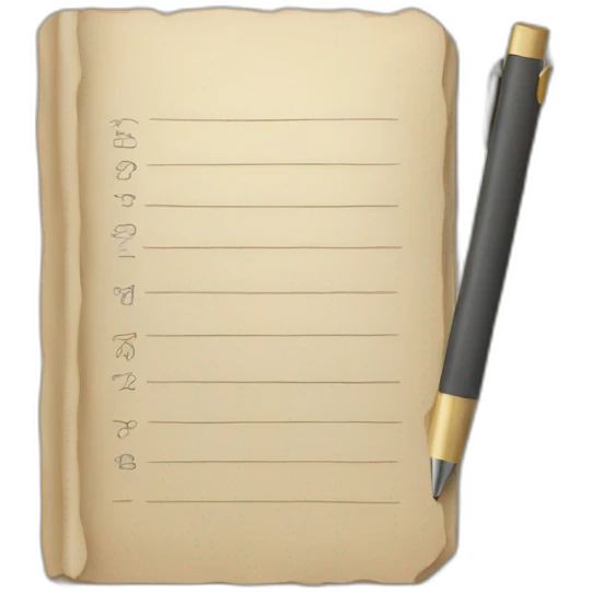 Write in a journal emoji