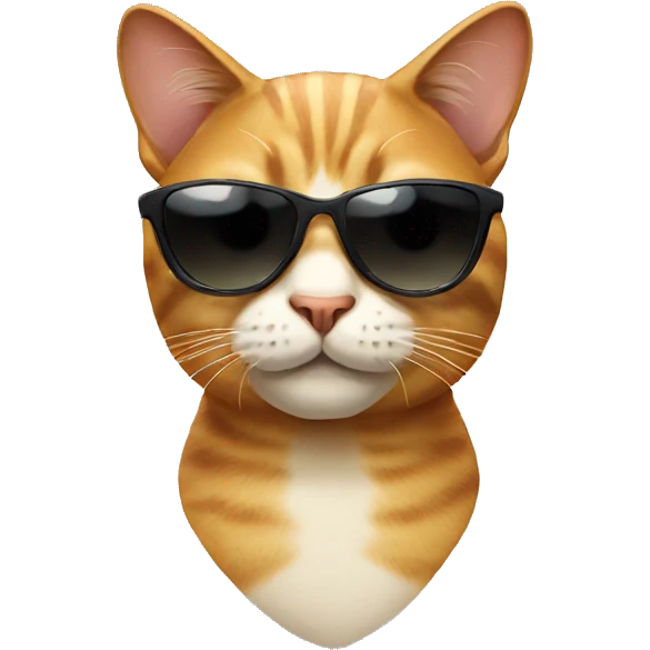 Cat with sunglasses emoji