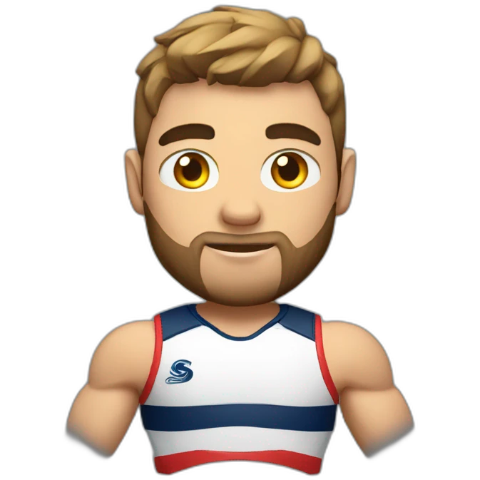 Strong rugbyman body emoji