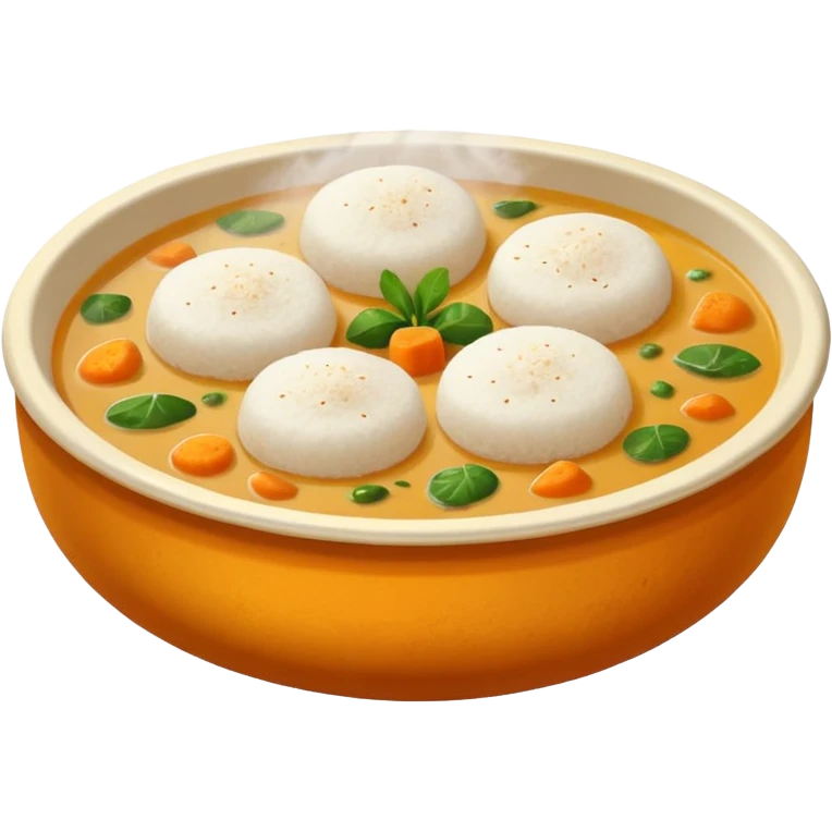 Idli and sambar emoji