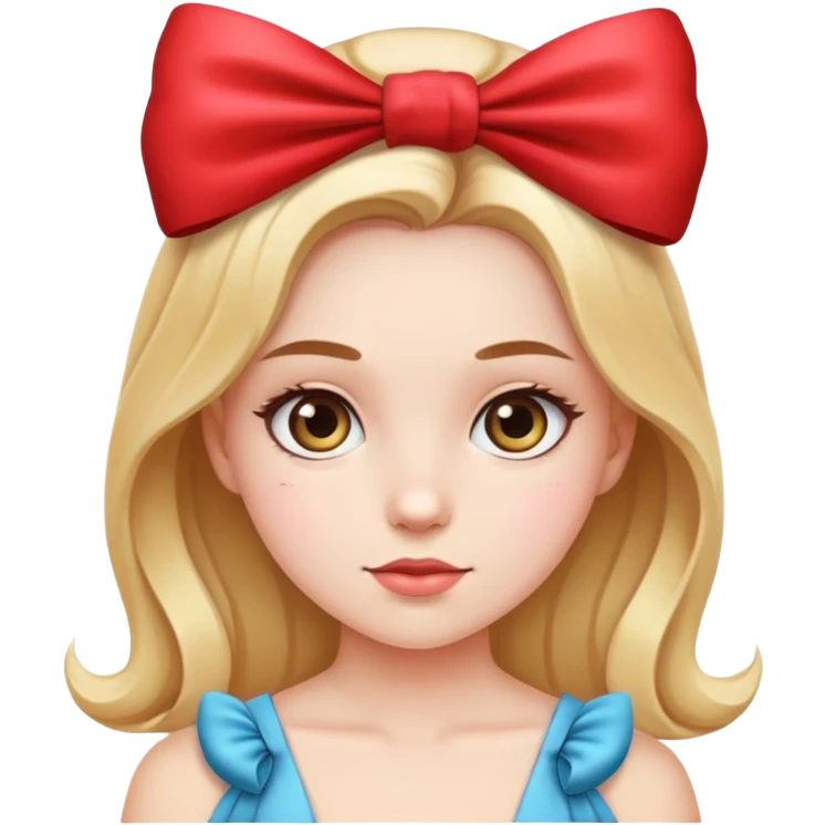 Girl with bow emoji