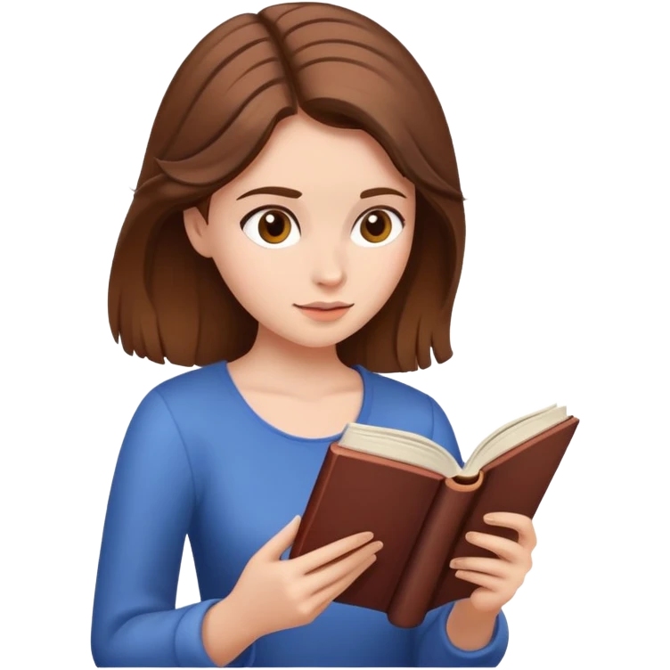 woman reading book emoji