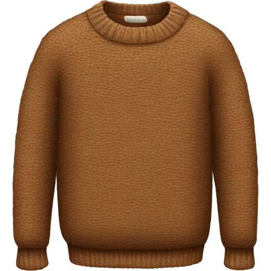 Brown sweater emoji