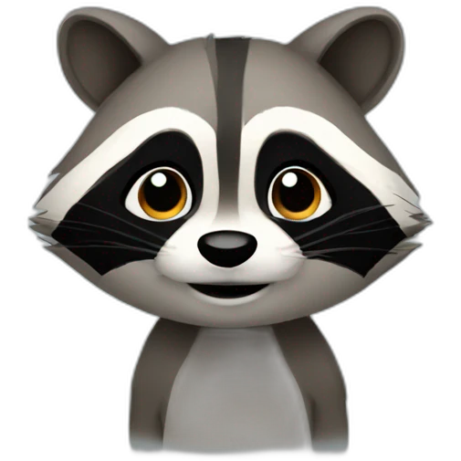 raccoon-peek emoji