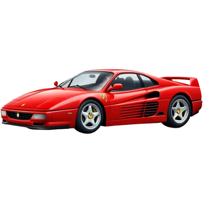 red Ferrari Testarossa emoji