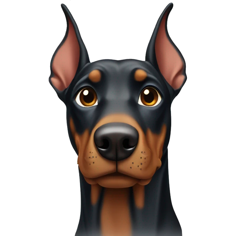 Doberman dog emoji