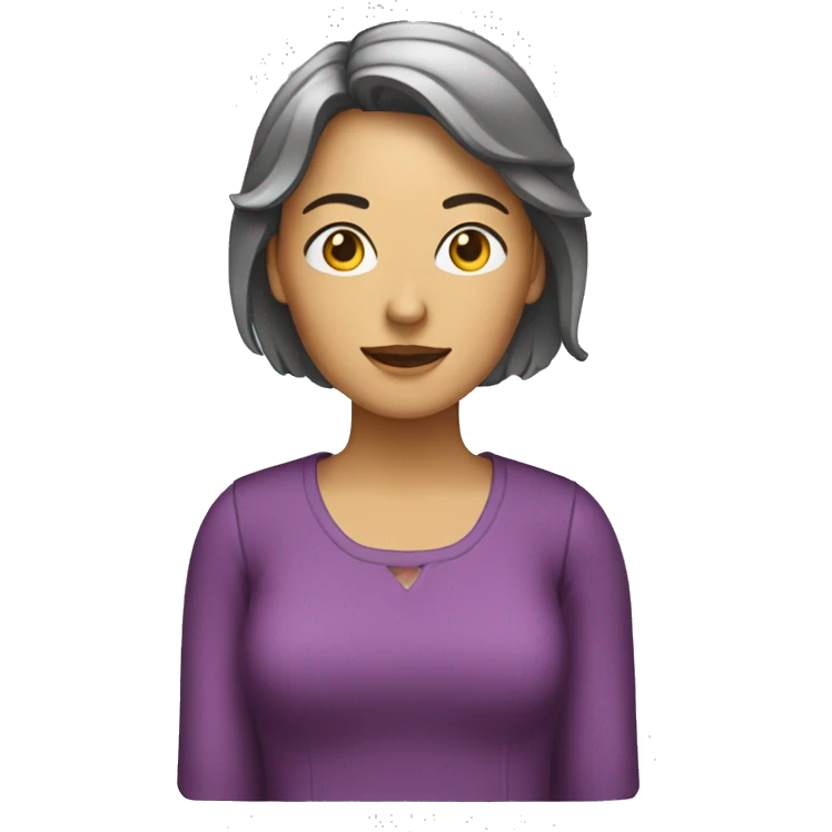 mujer en computadora emoji