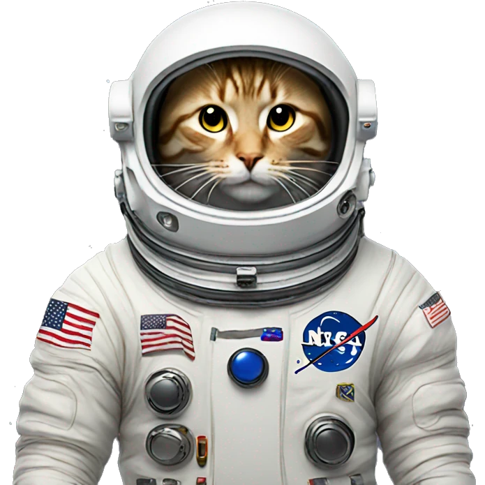 astronaut with cat  emoji