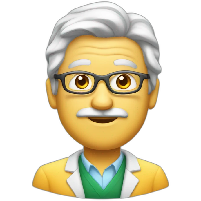 profesor de física y química emoji