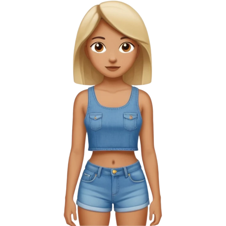 Girl with big brown butt emoji