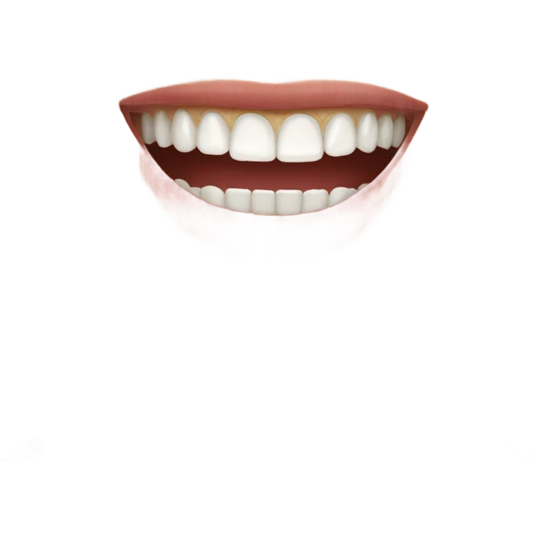 Smile with good teeth  emoji