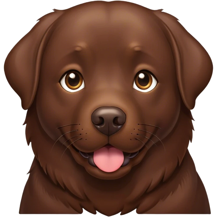 Chocolate lab emoji