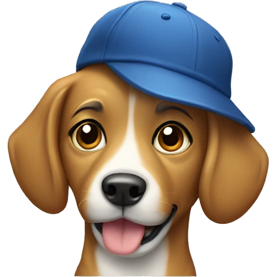 dog with cap emoji