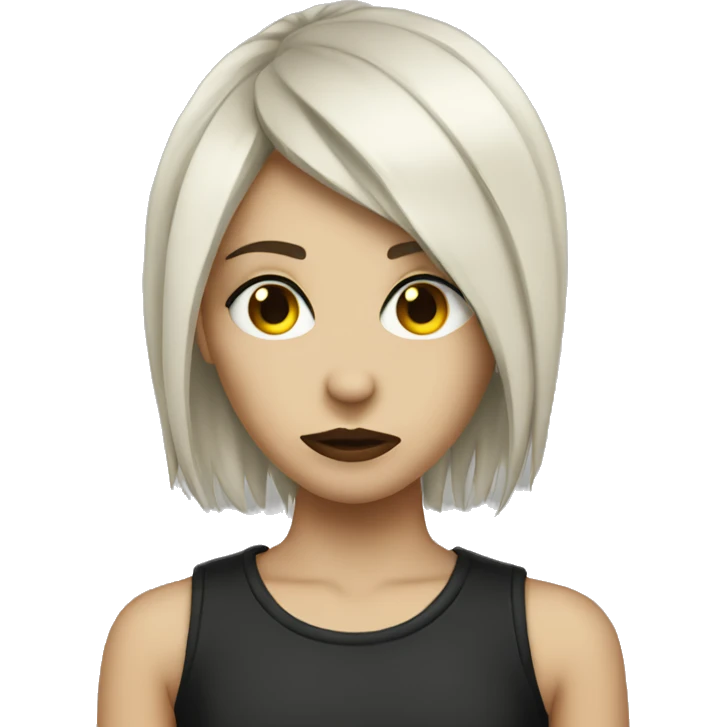 A emo girl emoji