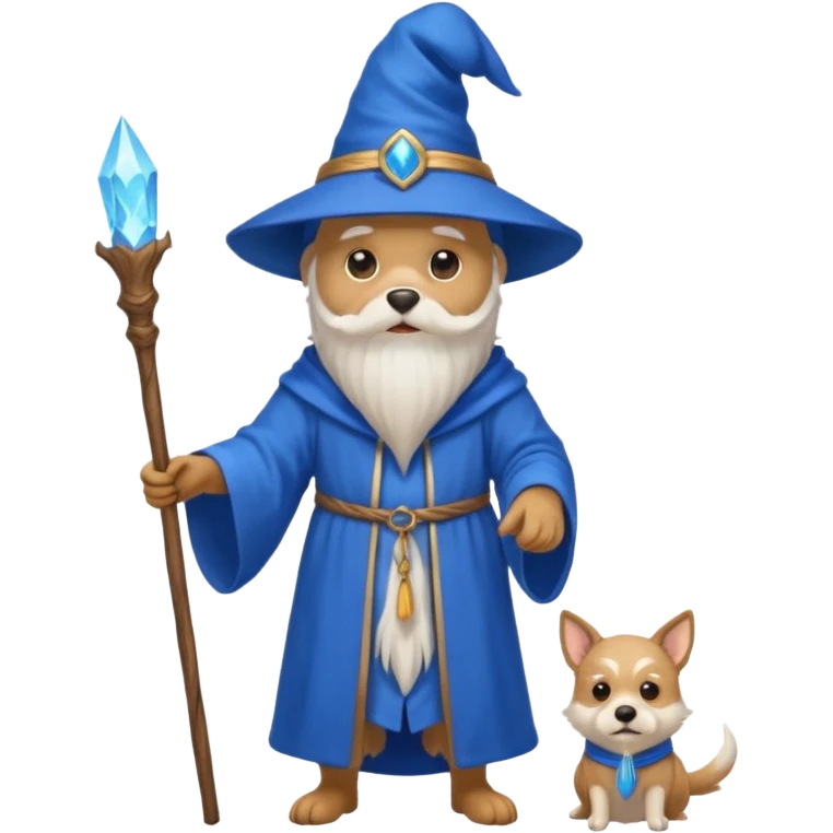 Dog wizard emoji
