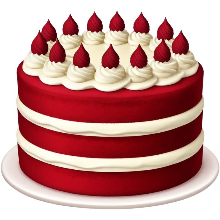 Red velvet cake emoji