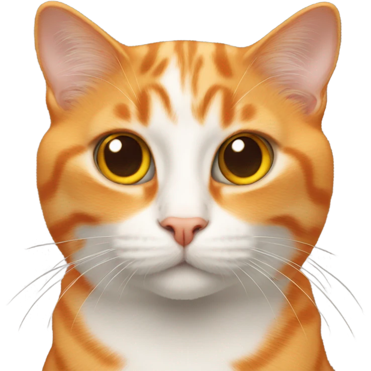 One orange brain, cell cat emoji