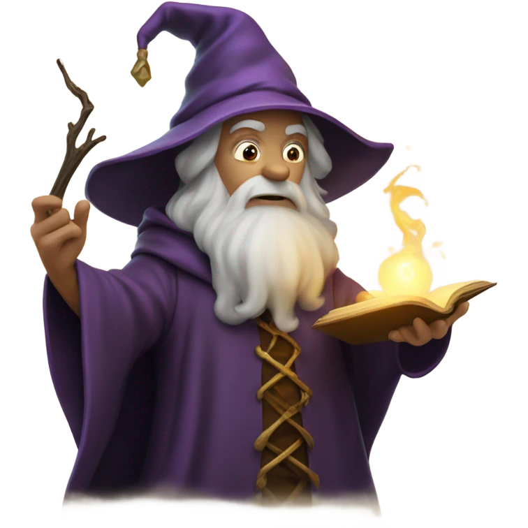 Wizard casting a spell emoji