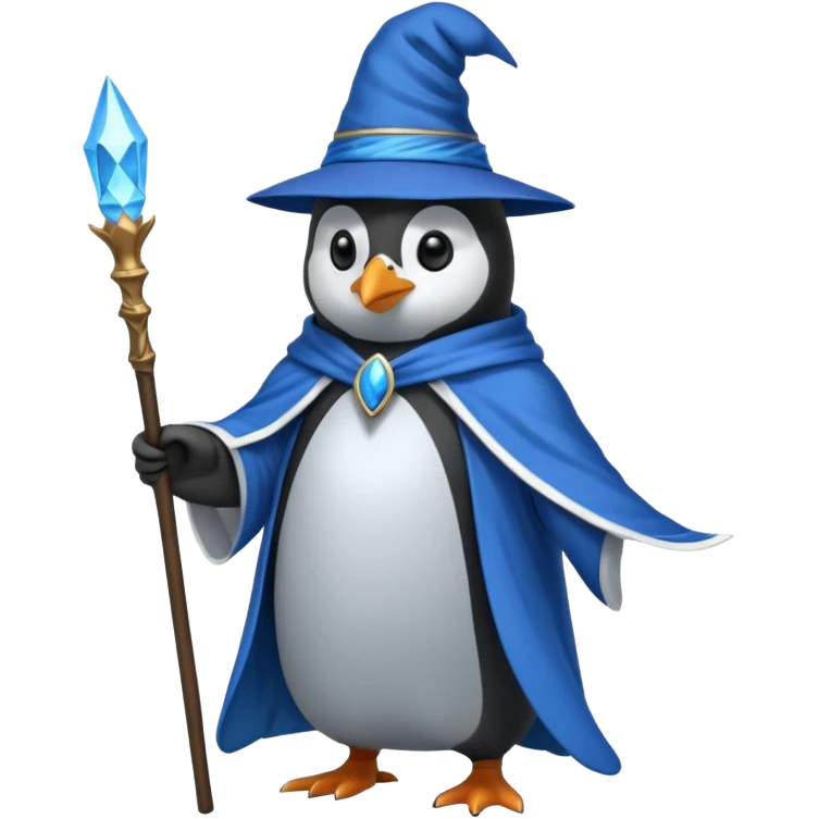 Penguin Wizard emoji