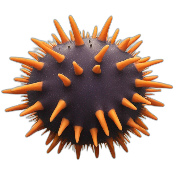 A sea urchin emoji