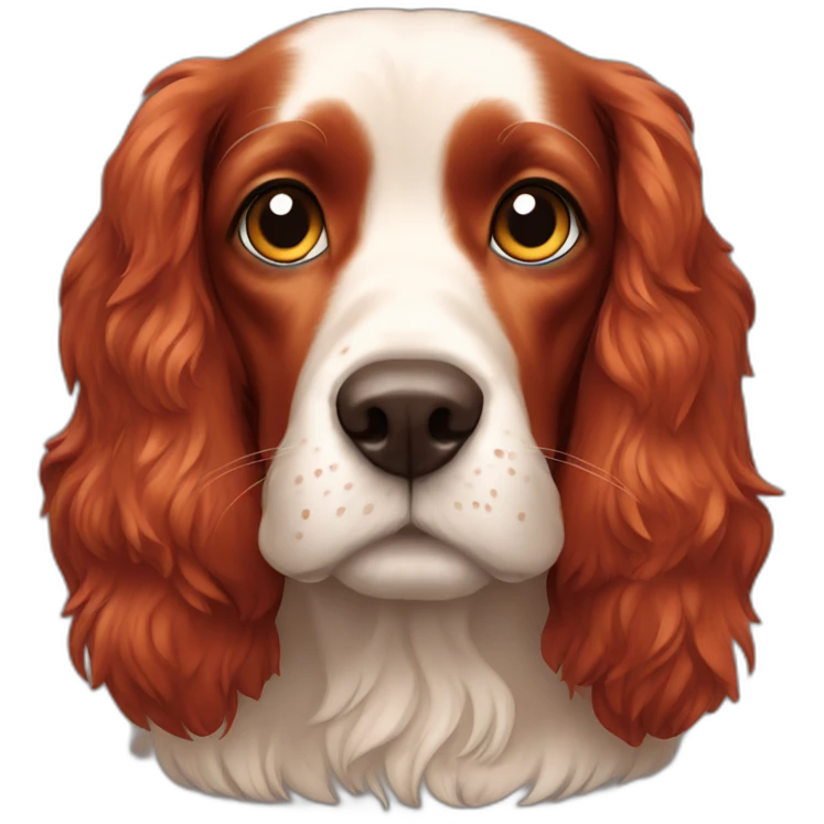 red spaniel dog emoji