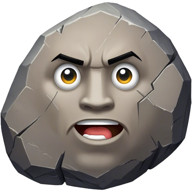 The rock emoji