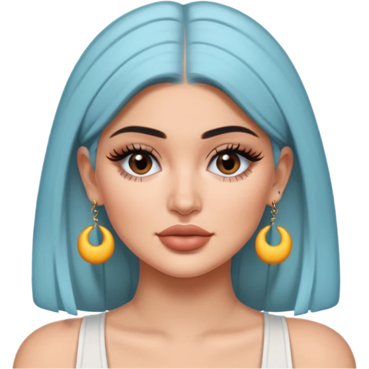 kylie jenner wear earrings emoji