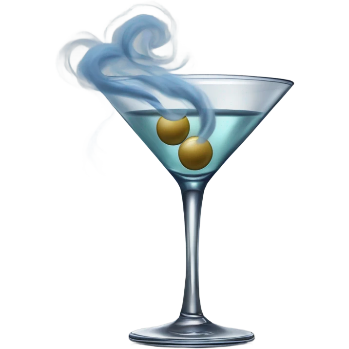 Smoking Martini Glass emoji