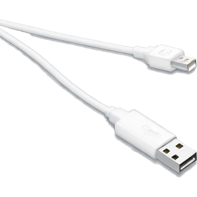 White usb cable emoji