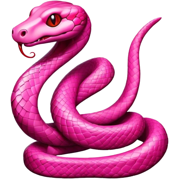 snake bleeding out pink  emoji