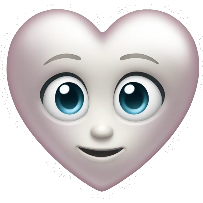Pearl heart emoji