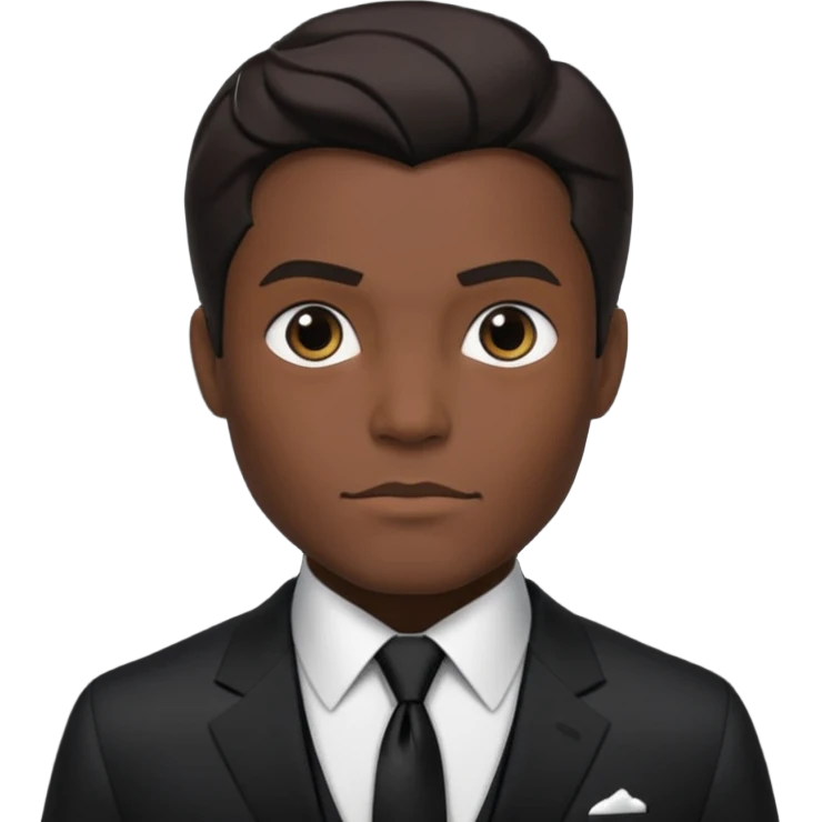 bruce wayne in black suit emoji