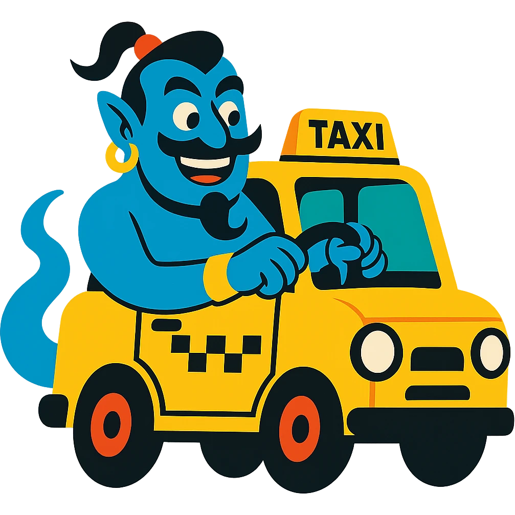 Djinn vodka taxi icon emoji