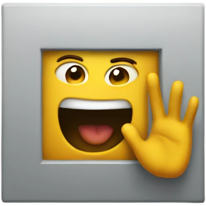 Talking at a wall emoji