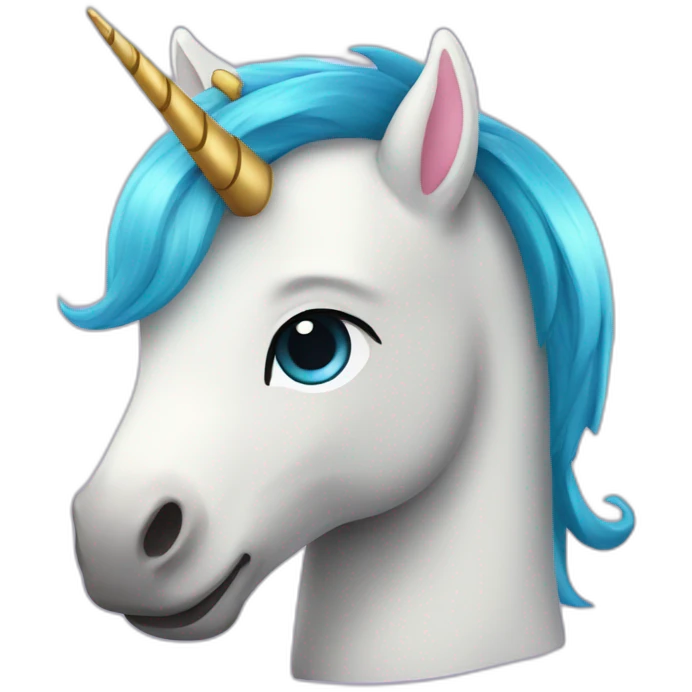 Une licorne cute emoji