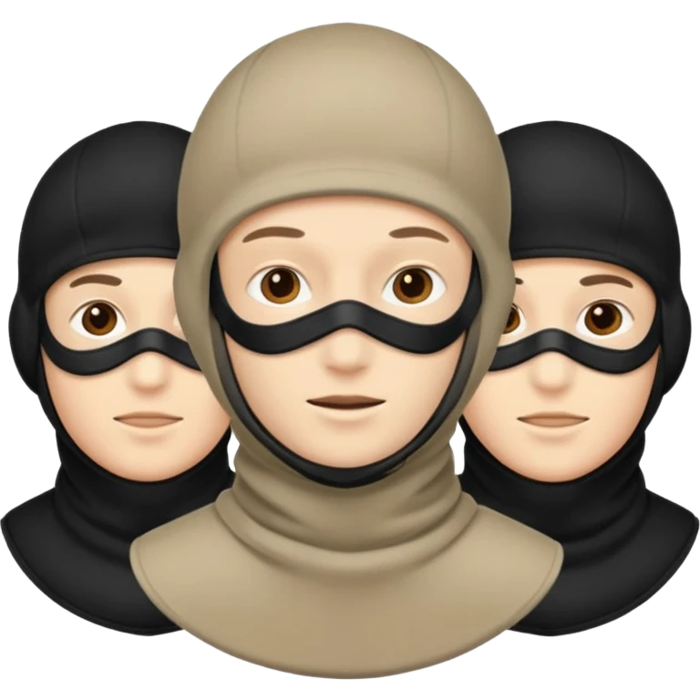 Personas con pasamontañas  emoji