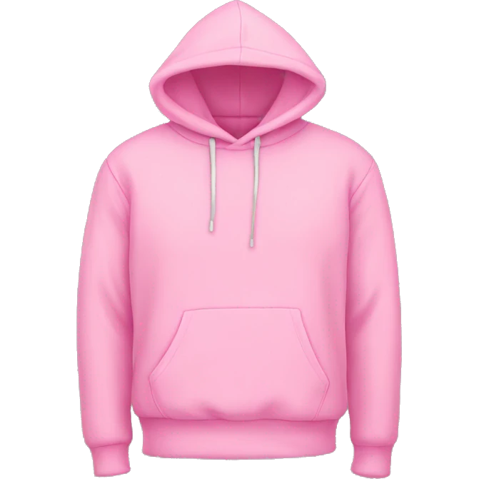Hoodie pink  emoji