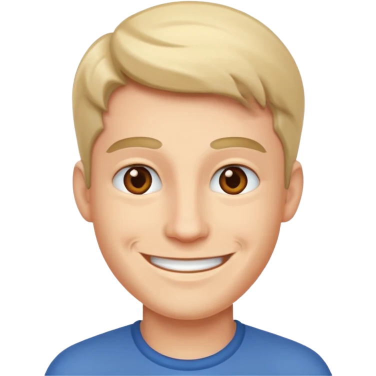 Man smiling emoji