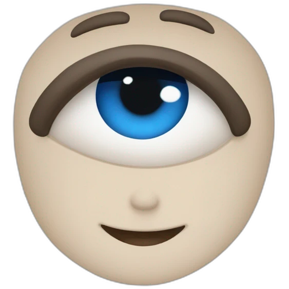 un garçon peau blanche avec les cheuveux noir et les yeux bleus emoji
