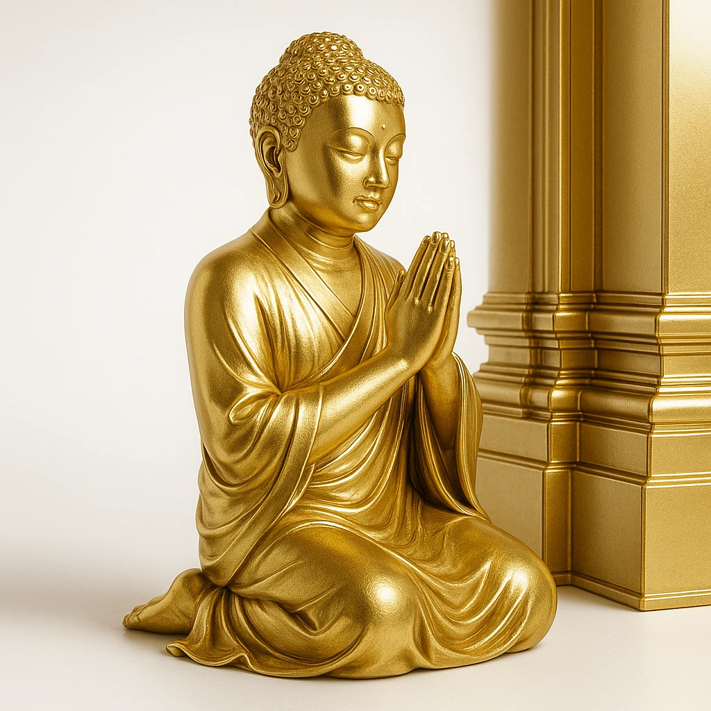 people praying in a Buddhist temple emoji
