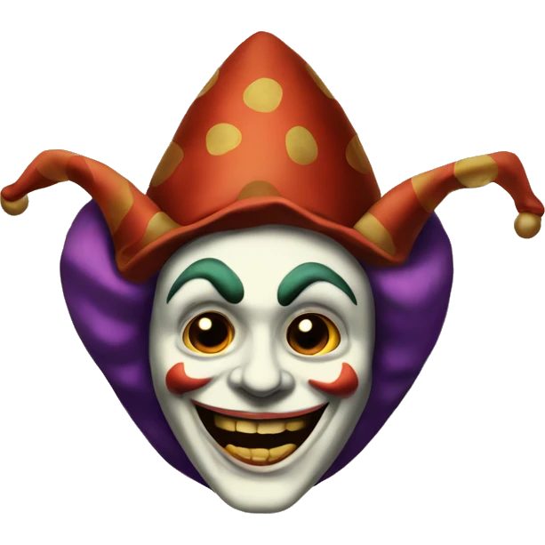 vintage scary jester  emoji