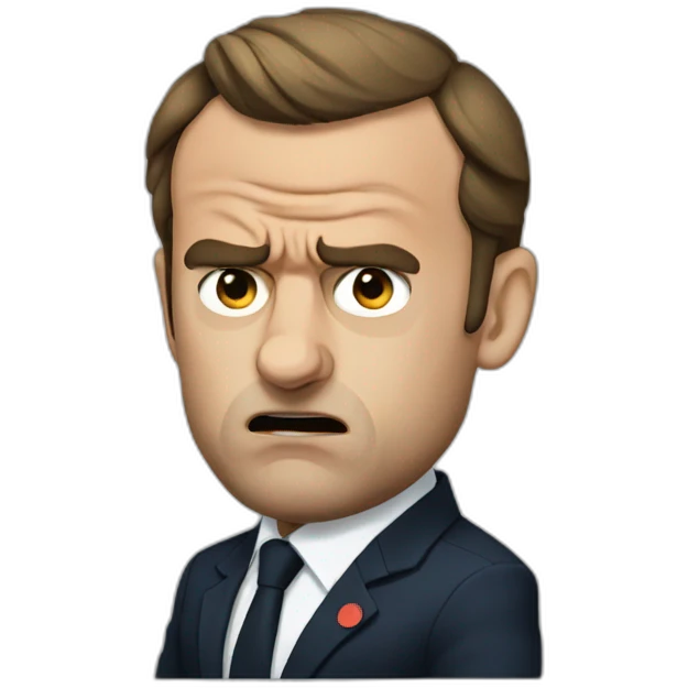 Angry macron emoji