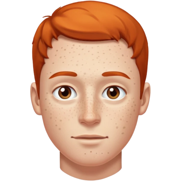 hombre con pecas muy visibles emoji