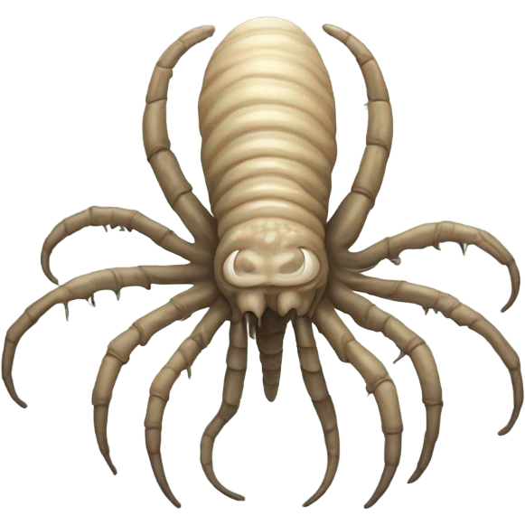 A face hugger from the movie Alien.  emoji