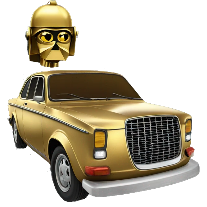 Side shot 1973 Volvo 142 GL C-3PO tarnished from space  emoji