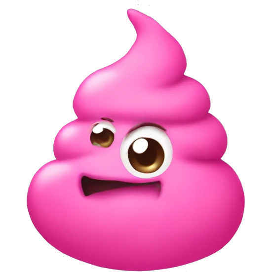pink poop emoji