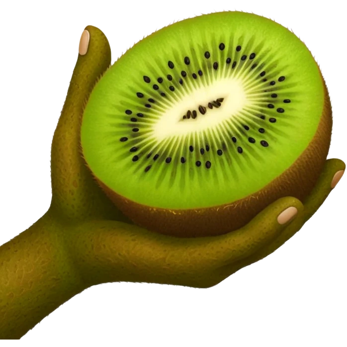Kiwi skin hand promise emoji