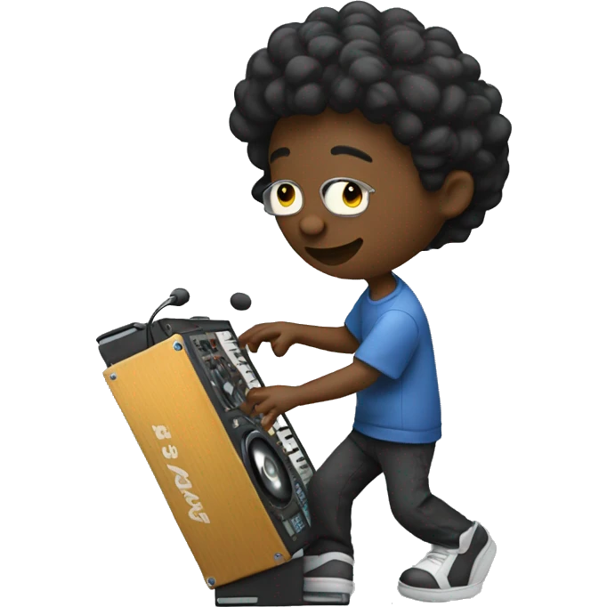 Person who makes a dj move emoji